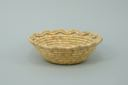Image of coiled grass basket, small  round